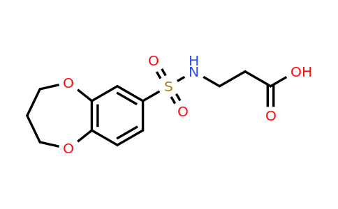 CAS 775314-99-3 | 3-(3,4-dihydro-2H-1,5-benzodioxepine-7-sulfonamido)propanoic acid