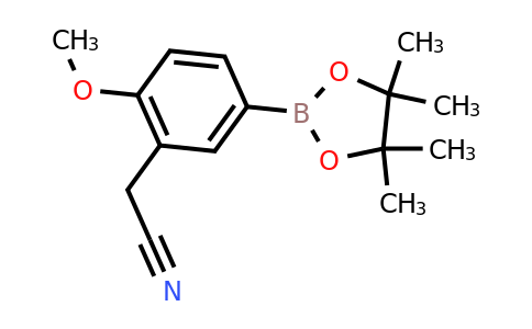 CAS 775351-55-8 | 2-(2-Methoxy-5-(4,4,5,5-tetramethyl-1,3,2-dioxaborolan-2-YL)phenyl)acetonitrile