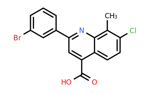 CAS 777876-90-1 | 2-(3-Bromophenyl)-7-chloro-8-methylquinoline-4-carboxylic acid