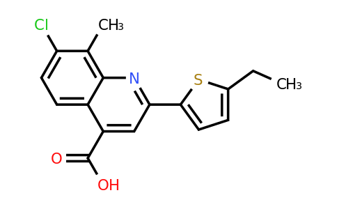 CAS 777877-61-9 | 7-Chloro-2-(5-ethylthiophen-2-yl)-8-methylquinoline-4-carboxylic acid