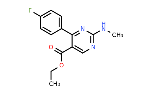 CAS 77995-06-3 | Ethyl 4-(4-fluorophenyl)-2-(methylamino)pyrimidine-5-carboxylate