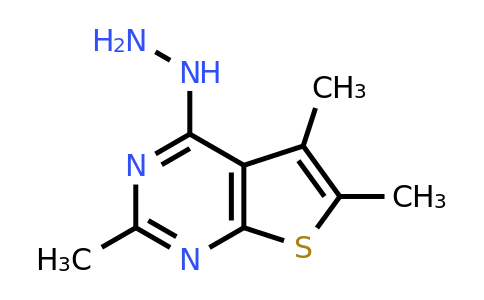 CAS 77995-55-2 | 4-hydrazinyl-2,5,6-trimethylthieno[2,3-d]pyrimidine