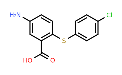 CAS 78160-08-4 | 5-Amino-2-((4-chlorophenyl)thio)benzoic acid