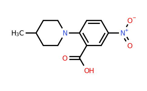 CAS 78243-27-3 | 2-(4-methylpiperidin-1-yl)-5-nitrobenzoic acid