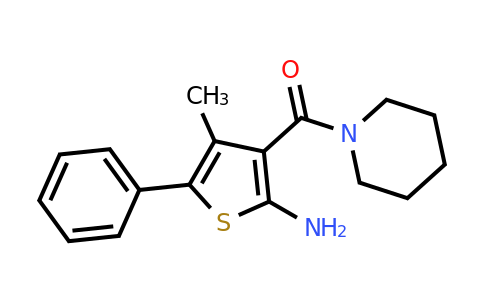 CAS 782462-76-4 | 4-methyl-5-phenyl-3-(piperidine-1-carbonyl)thiophen-2-amine