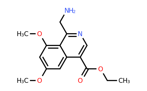 CAS 784127-15-7 | Ethyl 1-(aminomethyl)-6,8-dimethoxyisoquinoline-4-carboxylate