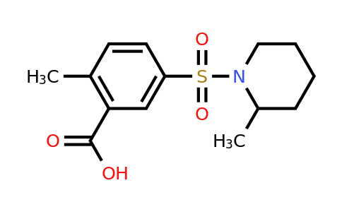 CAS 784171-98-8 | 2-methyl-5-[(2-methylpiperidin-1-yl)sulfonyl]benzoic acid