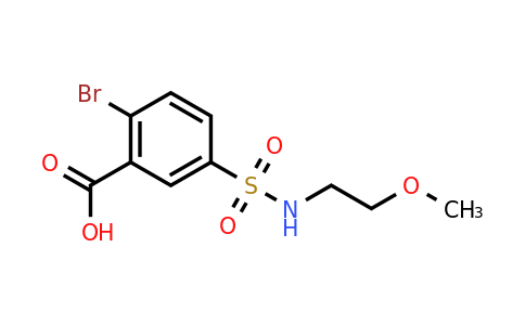 CAS 784171-99-9 | 2-bromo-5-[(2-methoxyethyl)sulfamoyl]benzoic acid