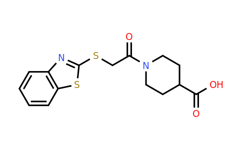 CAS 784195-75-1 | 1-[2-(1,3-benzothiazol-2-ylsulfanyl)acetyl]piperidine-4-carboxylic acid