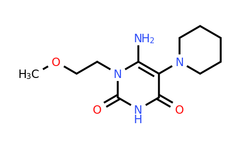 CAS 790232-14-3 | 6-amino-1-(2-methoxyethyl)-5-(piperidin-1-yl)-1,2,3,4-tetrahydropyrimidine-2,4-dione