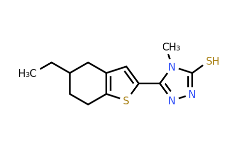 CAS 790232-36-9 | 5-(5-ethyl-4,5,6,7-tetrahydro-1-benzothiophen-2-yl)-4-methyl-4H-1,2,4-triazole-3-thiol