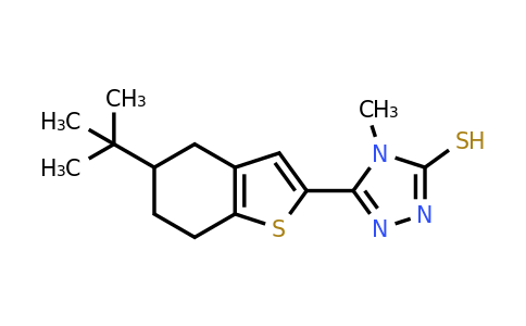 CAS 790232-38-1 | 5-(5-tert-butyl-4,5,6,7-tetrahydro-1-benzothiophen-2-yl)-4-methyl-4H-1,2,4-triazole-3-thiol