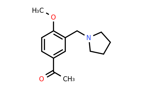 CAS 790263-38-6 | 1-{4-methoxy-3-[(pyrrolidin-1-yl)methyl]phenyl}ethan-1-one