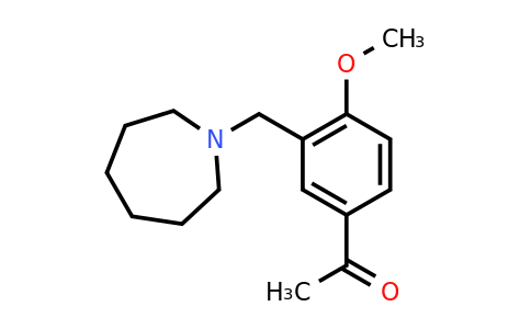 CAS 790263-39-7 | 1-{3-[(azepan-1-yl)methyl]-4-methoxyphenyl}ethan-1-one