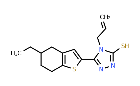 CAS 790263-61-5 | 5-(5-ethyl-4,5,6,7-tetrahydro-1-benzothiophen-2-yl)-4-(prop-2-en-1-yl)-4H-1,2,4-triazole-3-thiol