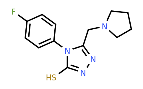 CAS 790263-63-7 | 4-(4-fluorophenyl)-5-[(pyrrolidin-1-yl)methyl]-4H-1,2,4-triazole-3-thiol