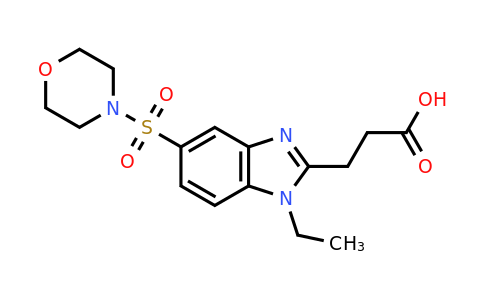 CAS 790270-67-6 | 3-[1-ethyl-5-(morpholine-4-sulfonyl)-1H-1,3-benzodiazol-2-yl]propanoic acid