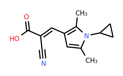 CAS 790270-77-8 | 2-Cyano-3-(1-cyclopropyl-2,5-dimethyl-1H-pyrrol-3-yl)acrylic acid