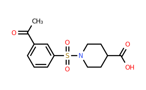 CAS 790270-87-0 | 1-(3-acetylbenzenesulfonyl)piperidine-4-carboxylic acid