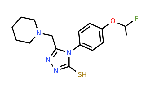 CAS 790270-93-8 | 4-[4-(difluoromethoxy)phenyl]-5-[(piperidin-1-yl)methyl]-4H-1,2,4-triazole-3-thiol