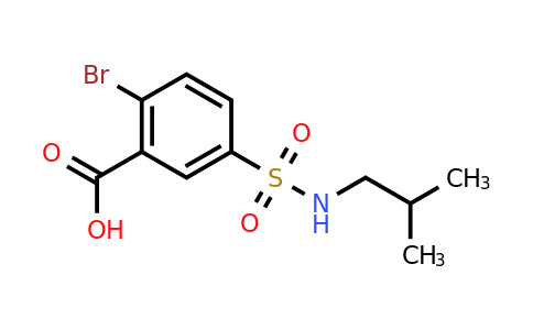 CAS 790271-05-5 | 2-bromo-5-[(2-methylpropyl)sulfamoyl]benzoic acid