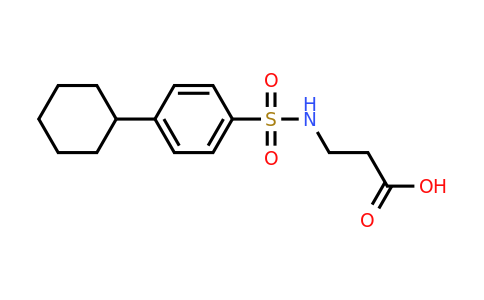 CAS 790271-25-9 | 3-(4-cyclohexylbenzenesulfonamido)propanoic acid