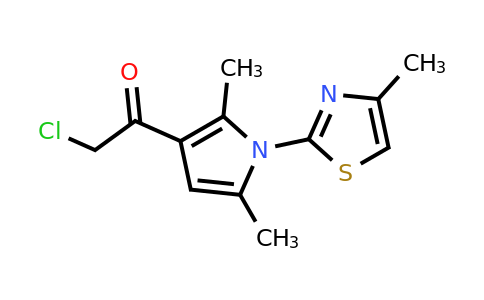 CAS 790271-60-2 | 2-Chloro-1-(2,5-dimethyl-1-(4-methylthiazol-2-yl)-1H-pyrrol-3-yl)ethanone
