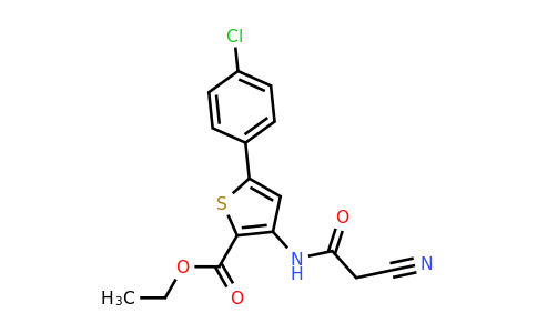CAS 790272-19-4 | ethyl 5-(4-chlorophenyl)-3-(2-cyanoacetamido)thiophene-2-carboxylate