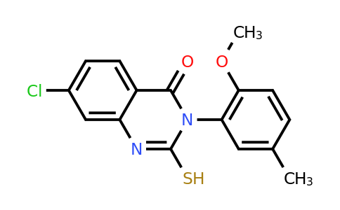 CAS 790272-32-1 | 7-chloro-3-(2-methoxy-5-methylphenyl)-2-sulfanyl-3,4-dihydroquinazolin-4-one
