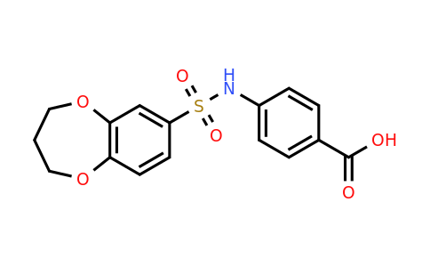 CAS 790272-44-5 | 4-(3,4-dihydro-2H-1,5-benzodioxepine-7-sulfonamido)benzoic acid
