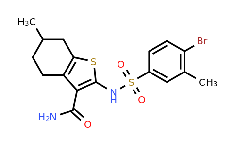CAS 790284-91-2 | 2-(4-Bromo-3-methylbenzenesulfonamido)-6-methyl-4,5,6,7-tetrahydro-1-benzothiophene-3-carboxamide