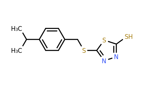 CAS 790681-66-2 | 5-({[4-(propan-2-yl)phenyl]methyl}sulfanyl)-1,3,4-thiadiazole-2-thiol