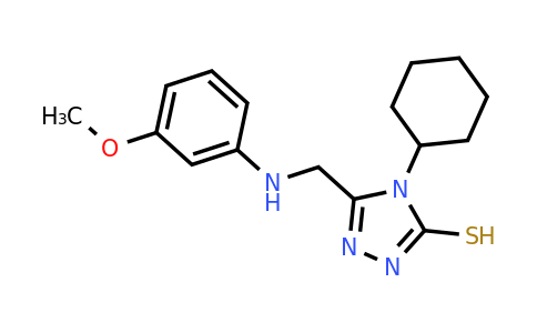 CAS 790681-68-4 | 4-cyclohexyl-5-{[(3-methoxyphenyl)amino]methyl}-4H-1,2,4-triazole-3-thiol