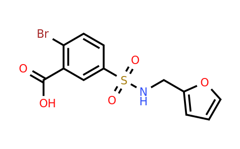 CAS 790719-73-2 | 2-bromo-5-{[(furan-2-yl)methyl]sulfamoyl}benzoic acid