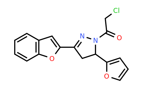 CAS 790725-79-0 | 1-[3-(1-benzofuran-2-yl)-5-(furan-2-yl)-4,5-dihydro-1H-pyrazol-1-yl]-2-chloroethan-1-one