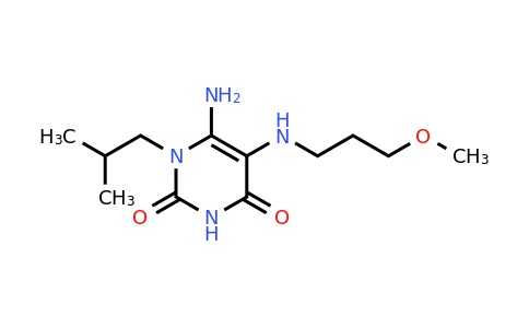 CAS 791600-62-9 | 6-amino-5-[(3-methoxypropyl)amino]-1-(2-methylpropyl)-1,2,3,4-tetrahydropyrimidine-2,4-dione