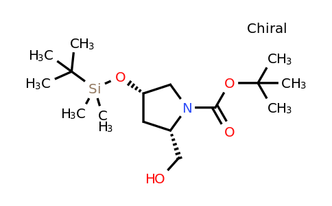 CAS 791602-93-2 | tert-butyl (2S,4S)-4-[tert-butyl(dimethyl)silyl]oxy-2-(hydroxymethyl)pyrrolidine-1-carboxylate
