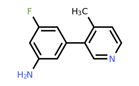 CAS 791644-60-5 | 3-Fluoro-5-(4-methylpyridin-3-yl)aniline