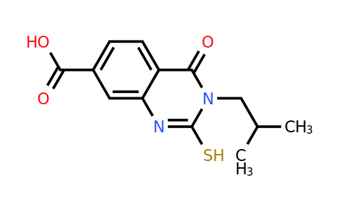 CAS 792954-09-7 | 3-(2-methylpropyl)-4-oxo-2-sulfanyl-3,4-dihydroquinazoline-7-carboxylic acid