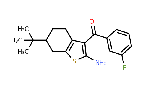 CAS 793678-84-9 | 6-tert-butyl-3-(3-fluorobenzoyl)-4,5,6,7-tetrahydro-1-benzothiophen-2-amine