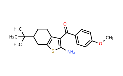CAS 793678-86-1 | 6-tert-butyl-3-(4-methoxybenzoyl)-4,5,6,7-tetrahydro-1-benzothiophen-2-amine