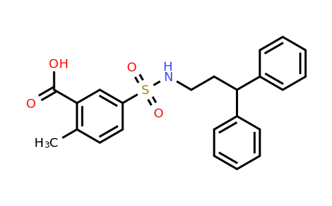 CAS 793690-05-8 | 5-[(3,3-diphenylpropyl)sulfamoyl]-2-methylbenzoic acid
