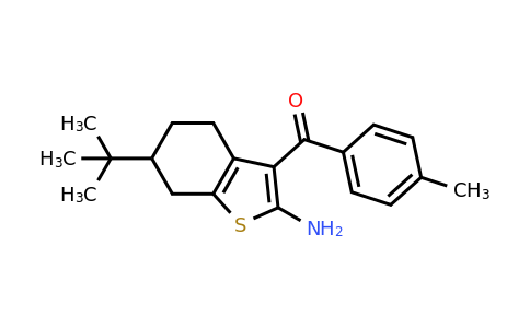 CAS 793716-16-2 | 6-tert-butyl-3-(4-methylbenzoyl)-4,5,6,7-tetrahydro-1-benzothiophen-2-amine