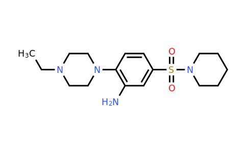 CAS 793716-19-5 | 2-(4-ethylpiperazin-1-yl)-5-(piperidine-1-sulfonyl)aniline