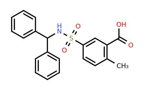 CAS 793716-21-9 | 5-[(diphenylmethyl)sulfamoyl]-2-methylbenzoic acid