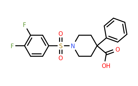 CAS 793727-33-0 | 1-(3,4-difluorobenzenesulfonyl)-4-phenylpiperidine-4-carboxylic acid