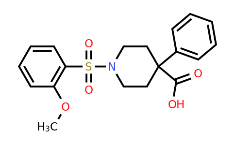 CAS 793727-34-1 | 1-(2-methoxybenzenesulfonyl)-4-phenylpiperidine-4-carboxylic acid