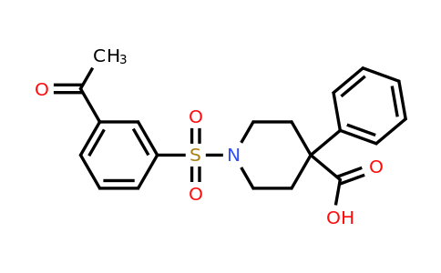 CAS 793727-35-2 | 1-(3-acetylbenzenesulfonyl)-4-phenylpiperidine-4-carboxylic acid