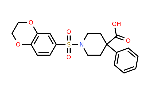 CAS 793727-36-3 | 1-(2,3-dihydro-1,4-benzodioxine-6-sulfonyl)-4-phenylpiperidine-4-carboxylic acid