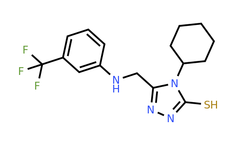 CAS 793727-53-4 | 4-cyclohexyl-5-({[3-(trifluoromethyl)phenyl]amino}methyl)-4H-1,2,4-triazole-3-thiol